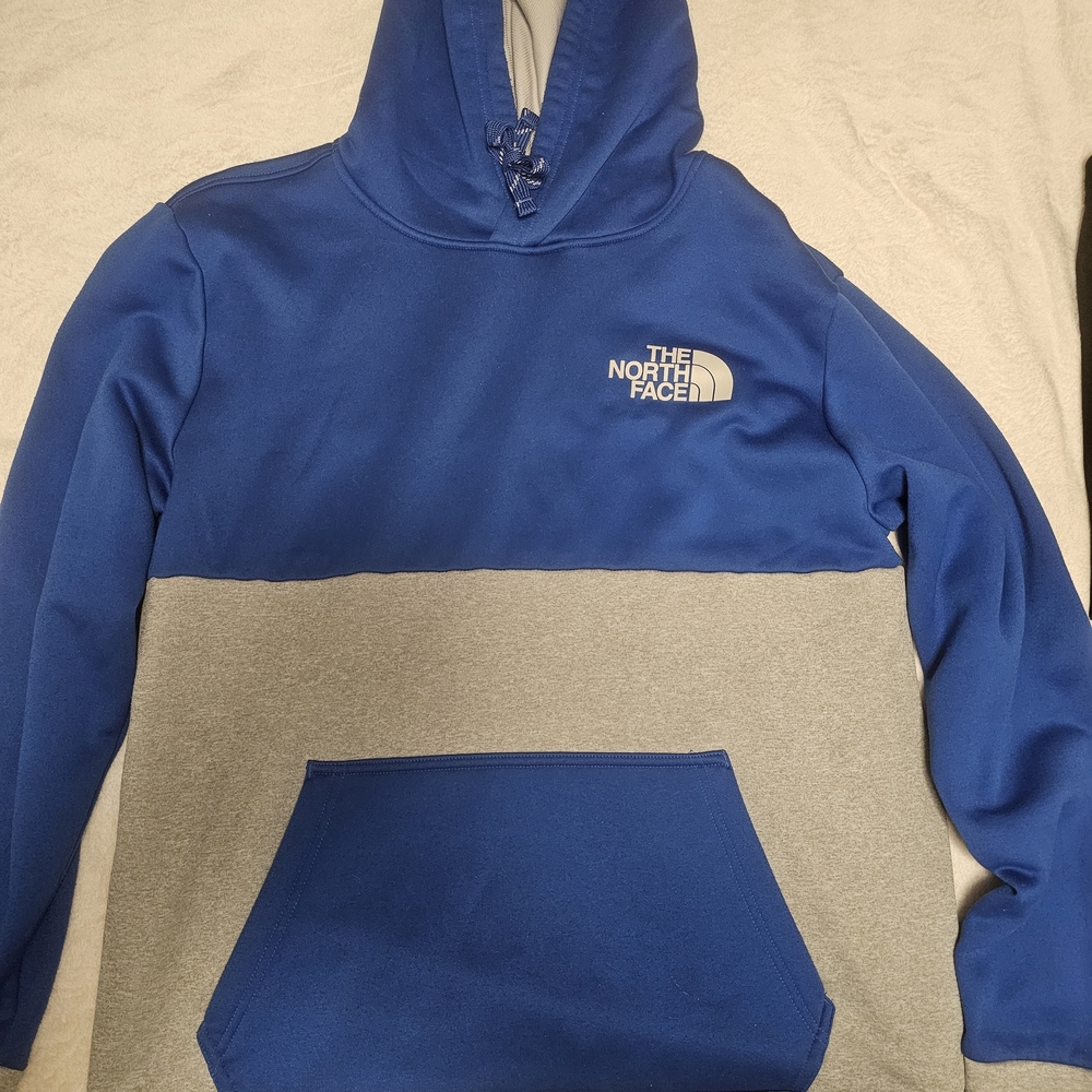 The North Face Royal Blue and Gray Pullover